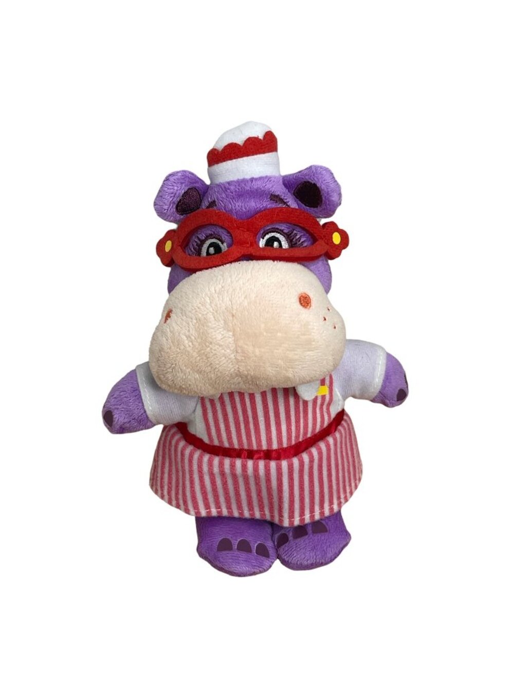 Disney Store Doc McStuffins Hallie Hippo Beanbag Plush Stuffed Animal 9"